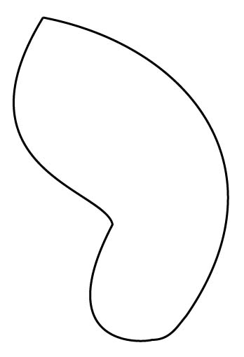 Here is the basic outline of the butterfly wings
