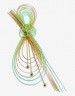 Mizuhiki – Gold and Mint Loop