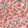 Chiyogami – Red Sakura on Silver
