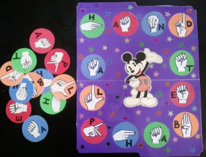  Mickey-sign-language-folder-game