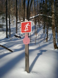snowshoeing trail