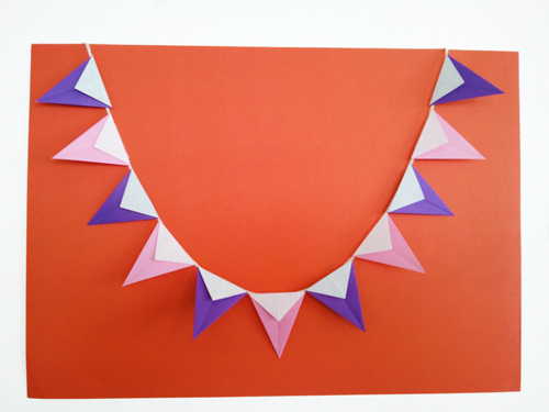 origami bunting