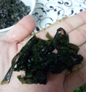 seaweed washed