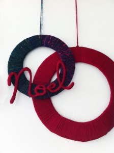 Yarn wreath