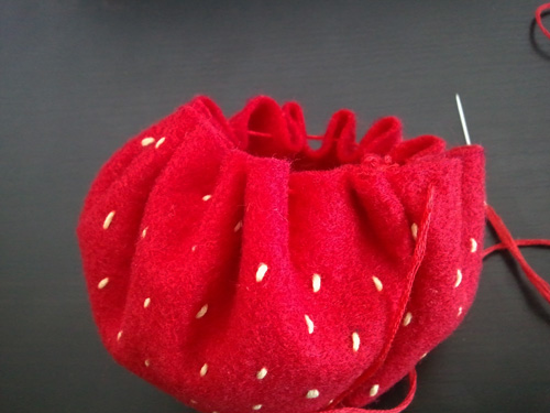 felt strawberry