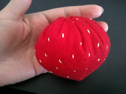 felt strawberry